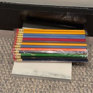 NWT- “John” Custom Set of Pencils Colorful